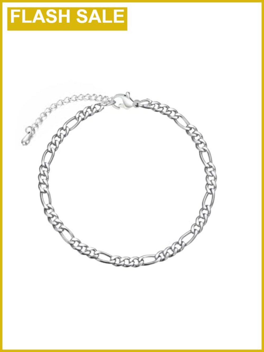 14K Gold Plated Stainless Steel Cuban Chain Anklet Adjustable Waterproof Summer